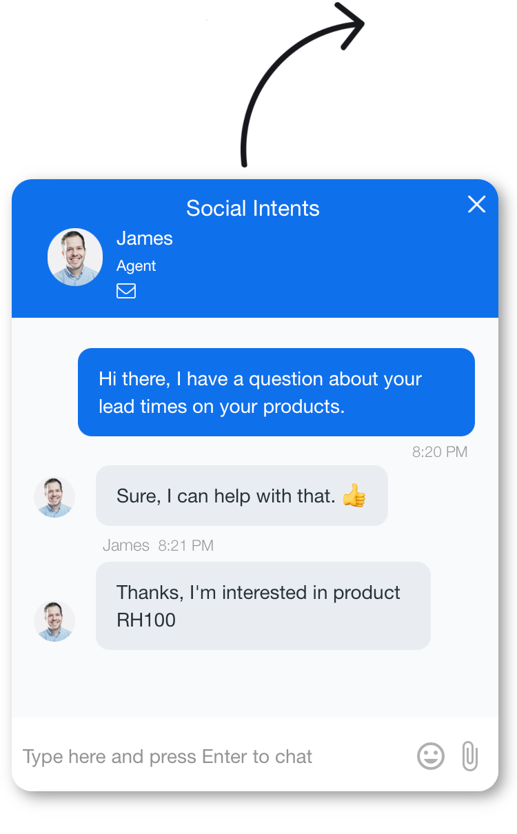 Chatbot Example Chat Widget Screen