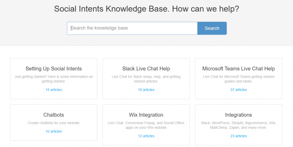 Example of a knowledge base.