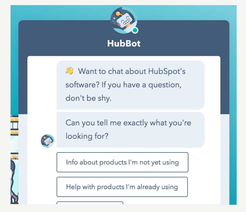 Example of a chatbot.