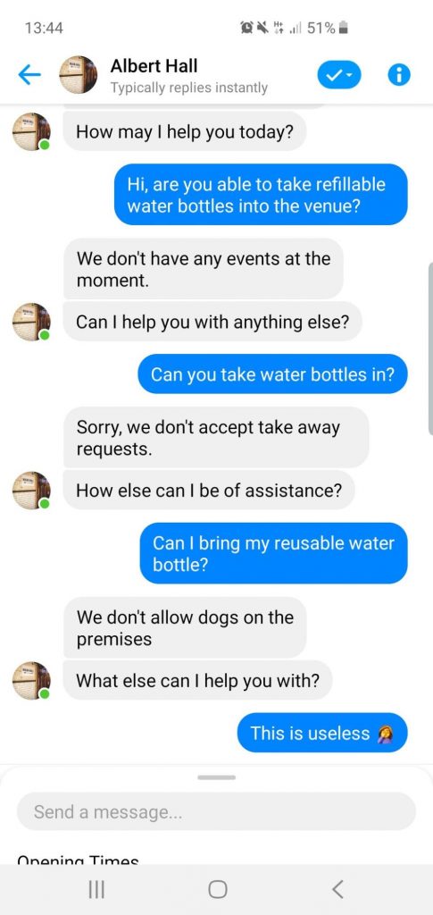 Another example of a chatbot.