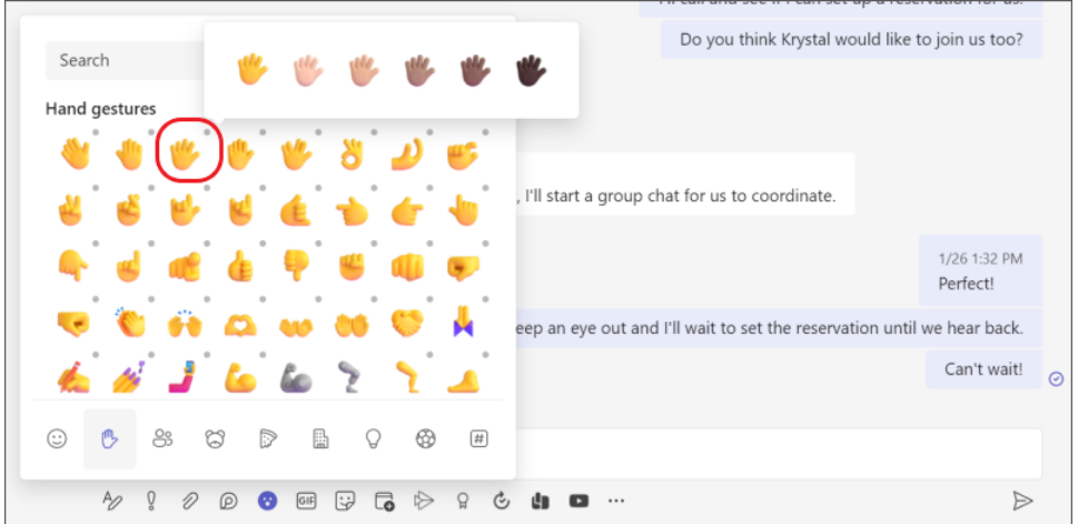 Adicionando emoji personalizados às Equipes MS.