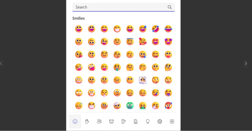 Emojis y emoticonos secretos de MS Teams.