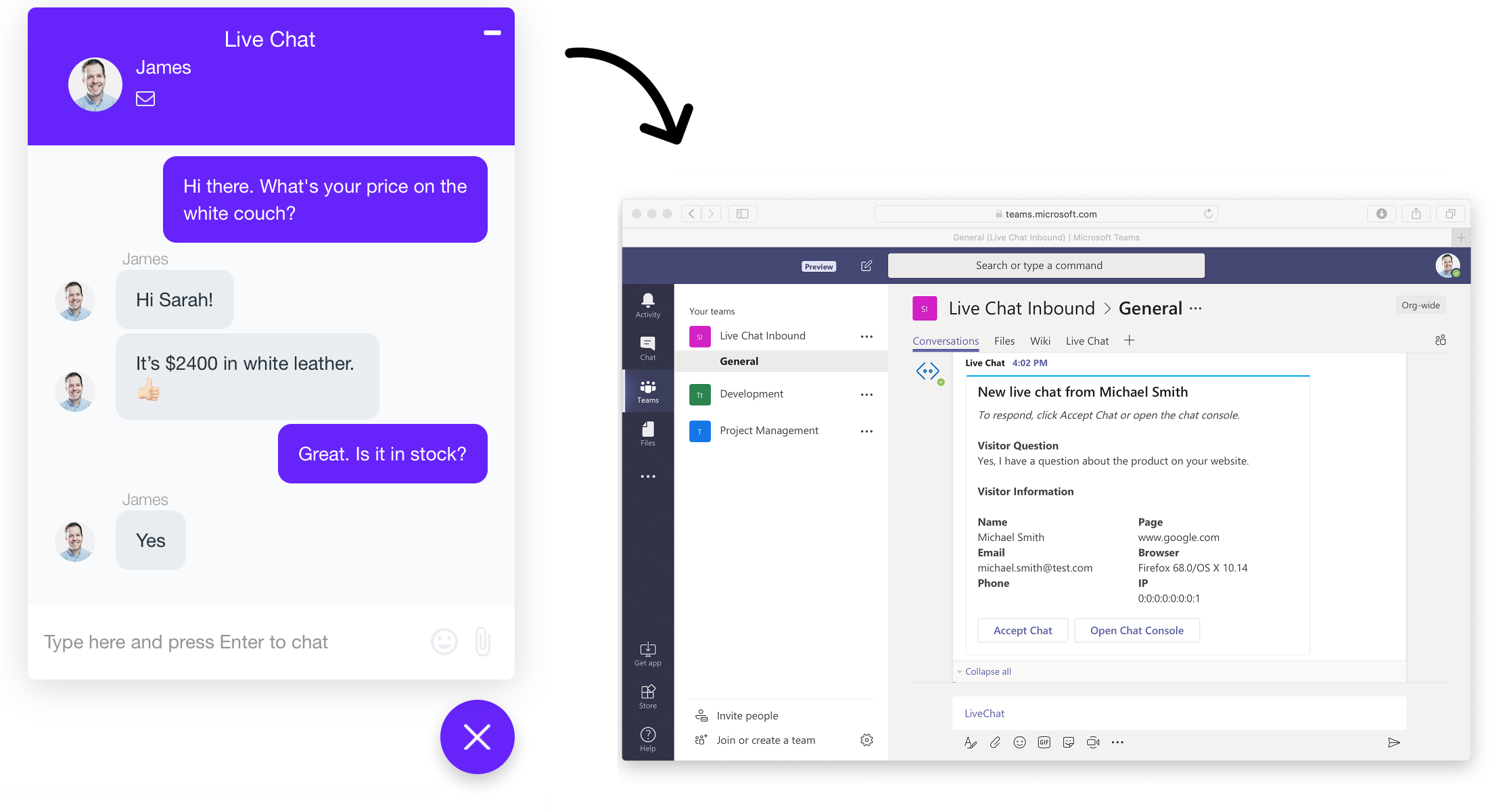 With live microsoft chat Microsoft Teams