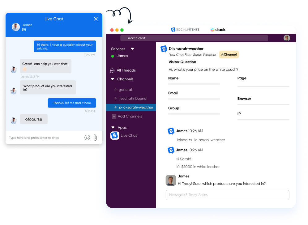 Slack Live Chat  Live Chat for Slack